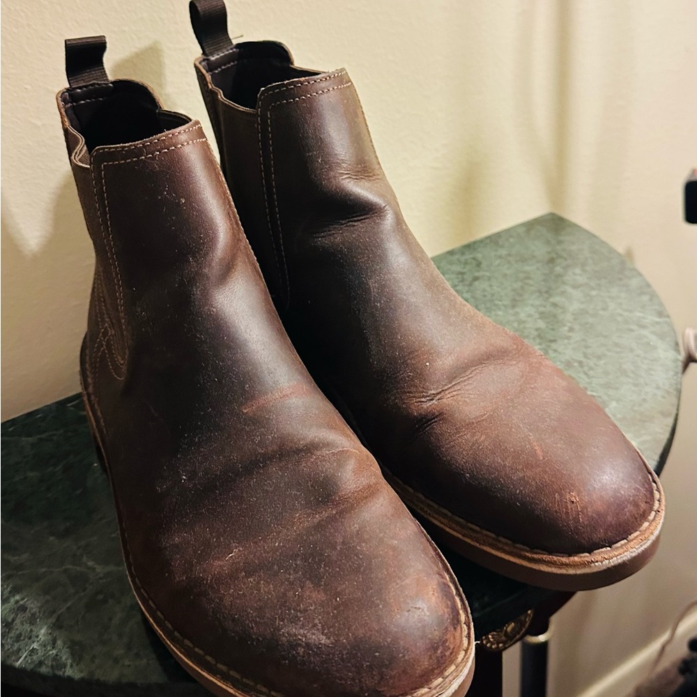Men's Brown Leather Chelsea Boots size 11